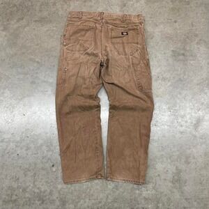 Dickies Carpenter Work Pants Distressed Brown Utility Pants 36x30‎